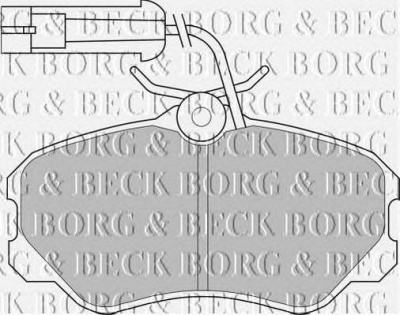 BORG & BECK bbp1142 -  Комплект тормозных колодок, дисковый тормоз